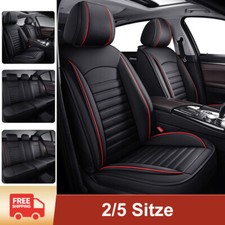 2/5x Für VW GOLF Sitzbezüge Luxus Leder Protectors Pad Kompatibler Airbag