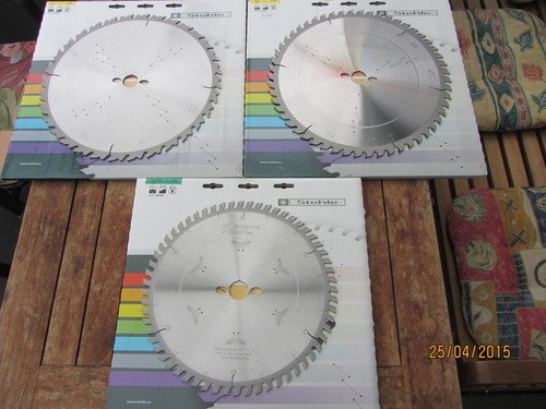 3er set kreissägeblatt - 3er, hm-