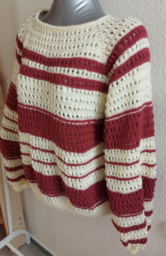Damenpullover mit lochmuster - damenpullover,