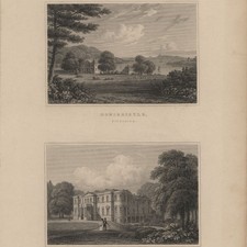 England Fife Mount Melville Alte Ansicht John Preston Neale Stahlstich 19 Jhd