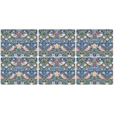 Strawberry thief tischsets - strawberry,