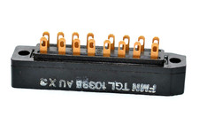 16-polige Federleiste / "Tuchel-Buchse" von RFT- Typ TGL 10395, Gold Pins, NOS