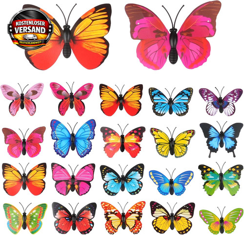 Bunte schmetterling broschen - bunte,