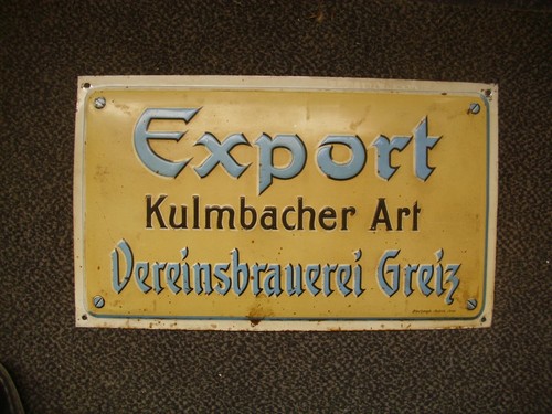 Vintage embossed tin sign - vintage,