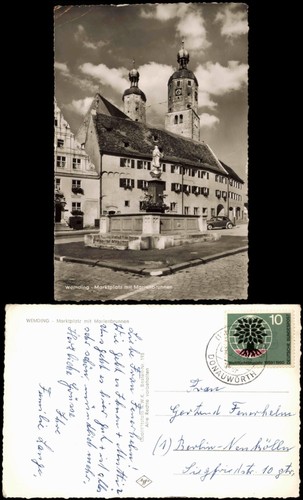 Ansichtskarte wemding - ansichtskarte,
