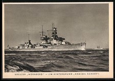 AK Leichter Kreuzer Nürnberg