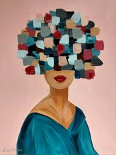 Frau Abstrakte Bild Moderne