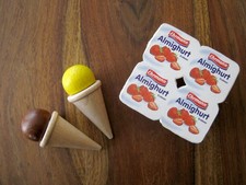 HABA Kaufladen Eistüten + Joghurtbecher (Holz)