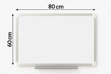Magnettafel 80x60 cm Whiteboard Wandtafel Magnetwand lackiert Pinnwand Memoboard