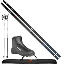 Atomic Langlaufski Set Savor XC Skintec S - Ski+Bindung+Schuhe+ Stöcke+Skisack