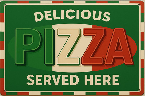Pizza restaurant schild - pizza,