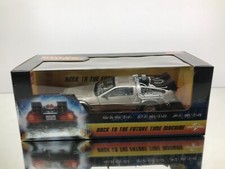 SUN STAR 2711 BACK TO THE FUTURE TIME MACHINE DELOREAN DMC-12 -1:18- GOOD IN BOX