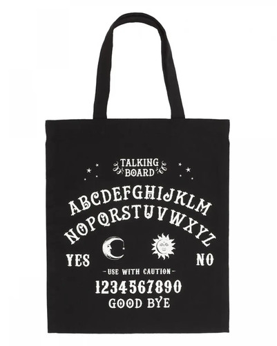 Schwarze gothic stofftasche - gothic,