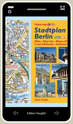 Stadtplan berlin - stadtplan, (handy-look)