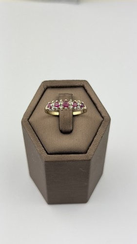 Rubin und diamant ring - ring, kt