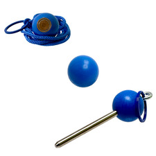 Boule Pétanque - Sparset Dunkelblau - 1 Kugelmagnet + 1 Kreiszeichner + 1 Wutz