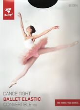 Rumpf Ballettstrumpfhose Convertible 103 Fersenloch Gr. 8/10  Black