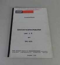 Parts catalogue Schaeff
