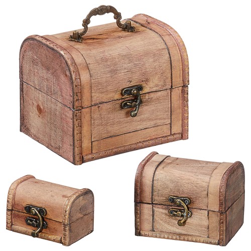 Holztruhe kolonialstil - 3x,