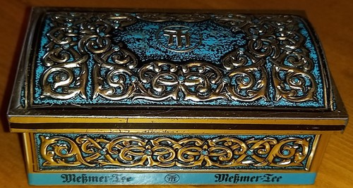 Alte meßmer metall teedose - alte,