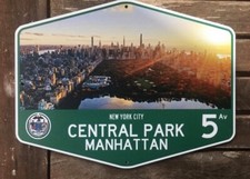 Metallschild new york central - new,