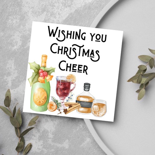 Süße weihnachts jubelkarte - süße, weihnachts-jubelkarte