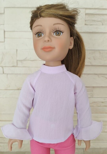 A girly bluse lila - ♥,