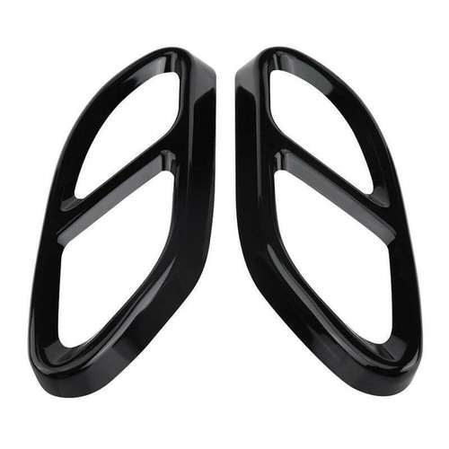 Auspuffblende schwarz für - 2x,