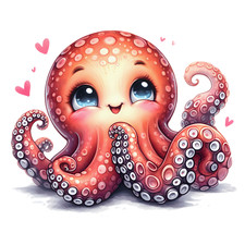 Wandtattoo Aufkleber Octopus