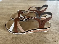 RIEKER Damen Sandalen Keil -