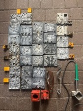 15 Formen Zinngiessen incl. elektr. Ofen u. Formenklammer