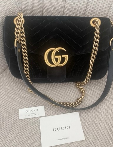 Gucci marmont samt - gg,