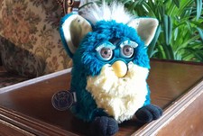 Furby 1998 Original , 1. Generation, Blau/Türkis "Dragon" , funktionsfähig, Rar