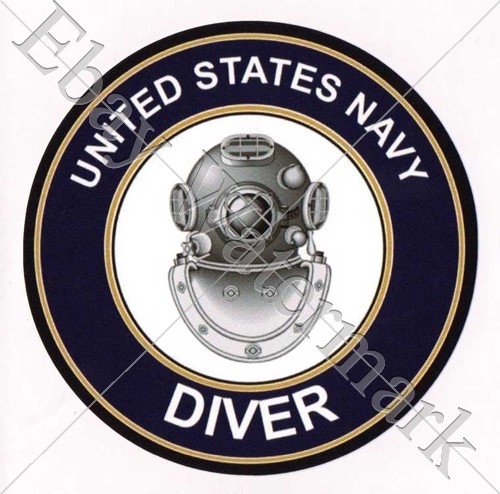 Navy diver decal - navy, sticker