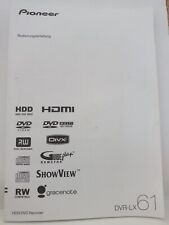 Bedienungsanleitung HDD/DVD - Recorder Pioneer DVR-LX 61