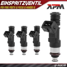 4x Einspritzventil Einspritzdüse Injektor für Ford Fiesta VI Focus III Mondeo IV