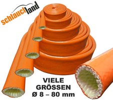 1m HITZESCHUTZSCHLAUCH SILIKON ROT Kabel Isolierung Schlauch Brandschutz Mantel