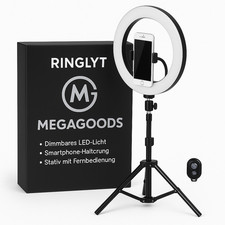 LED Selfie Ring Lampe USB Fernbedienung Fotografie TikTok YouTube Stativ DE.
