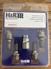 H & R Felgenschloss Set M14 x 1,5 x 28 mm Kugelbund silber für Mercedes AMG