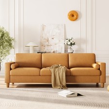 3er Lederoptik Sofa Couch mit