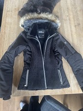 Dare2b Damen Ski Jacke Schwarz Größe 40 mit Pinken Akzenten
