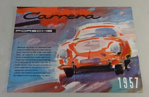 Prospekt porsche 356 - 356, gs