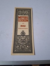 Altes lesezeichen meyers - -,
