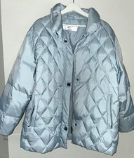 Damen-Jacke Größe 40 hellblau mit Daunen