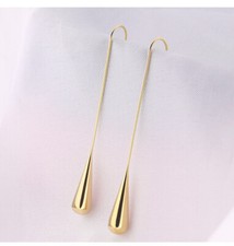 Lange Ohrhänger Tropfen aus Edelstahl Damen Ohrringe