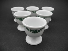 Fürstenberg 6 Eierbecher Alt Schloßgarten grüne Ranke