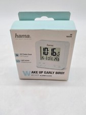 Hama 00186350 Wecker Wake Up Early Bird Funkuhr Radiowecker Sensor #KT7274X