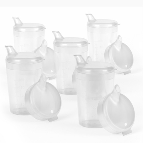 5er pack horn - pack, schnabeltasse