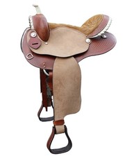 Western barrel saddle - western, covered