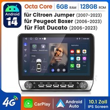 Für Fiat Ducato 2006-2023 10.1" Android 14.0 Autoradio Navi Apple CarPlay 6+128G